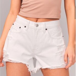 Abercrombie & Fitch | White Boyfriend Shorts
